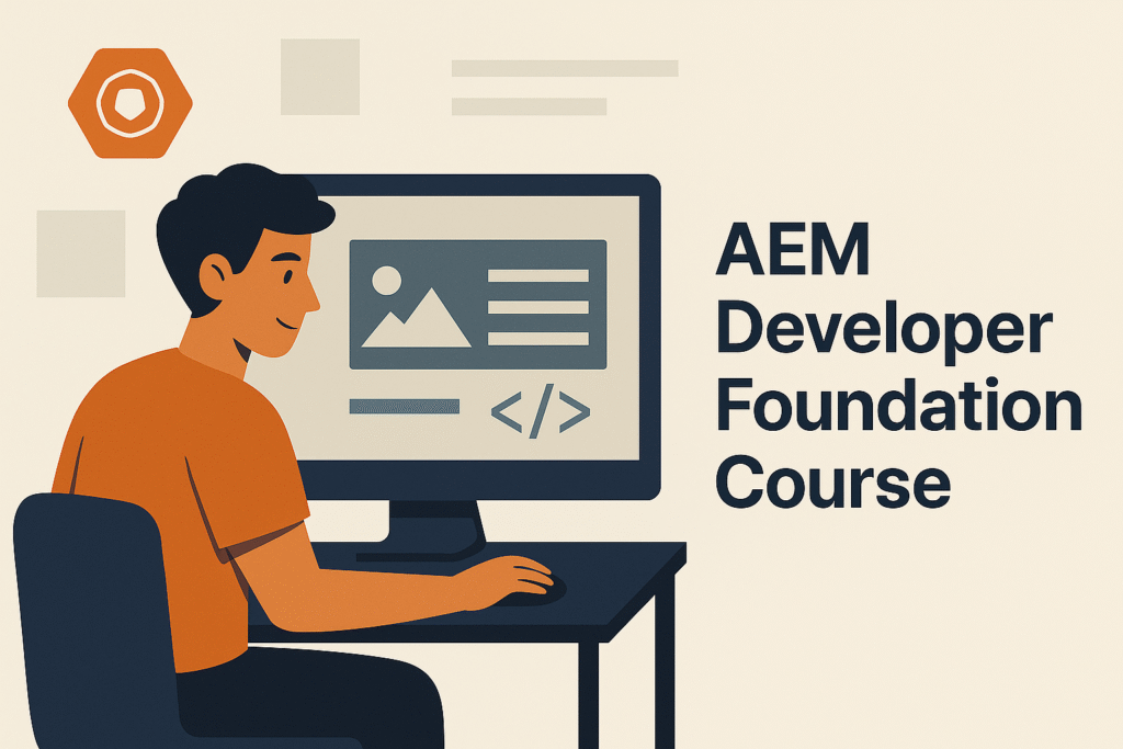 Beginner learning AEM development basics — AEM Developer Foundation Course.